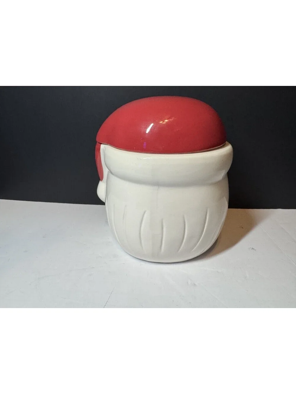 African American Black Santa Cookie Candy Jar Christmas